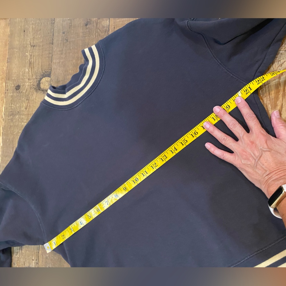 Madewell Sweatshirt, Size Medium, Black/Tan - Picture 8 of 11